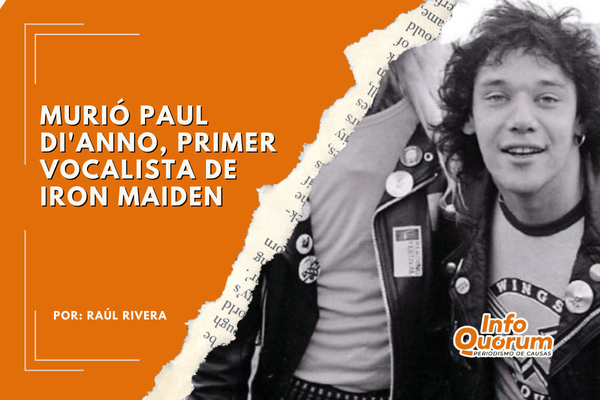 Murió Paul Di’Anno, primer vocalista de Iron Maiden