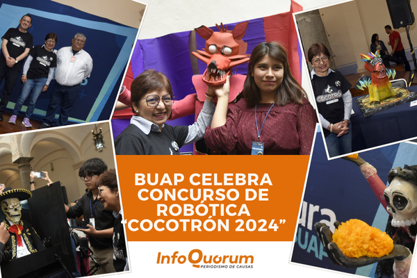 Concurso de robótica Cocotrón 2024 en la BUAP