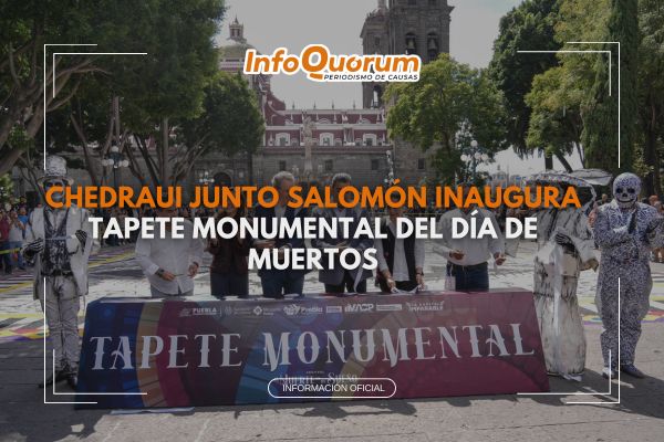 Chedraui junto Salomón inaugura tapete monumental del día de muertos