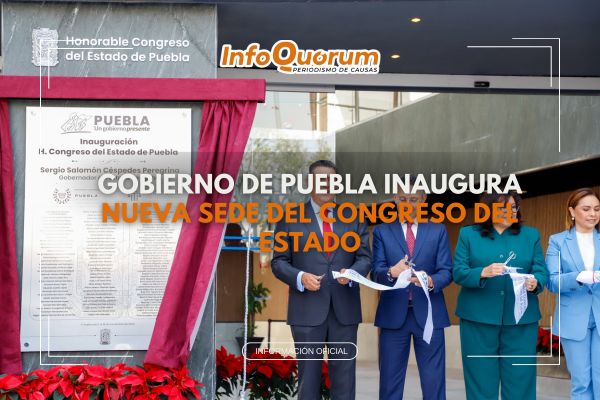 Gobierno de Puebla inaugura nueva sede del congreso del Estado