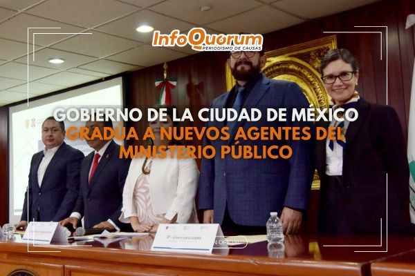 Gobierno de la Ciudad de México gradúa a nuevos agentes del ministerio público