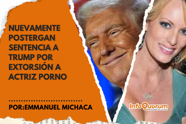 Nuevamente postergan sentencia a Trump por extorsión a actriz porno