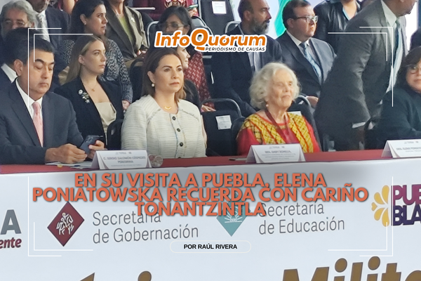 En su visita a Puebla, Elena Poniatowska recuerda con cariño Tonantzintla