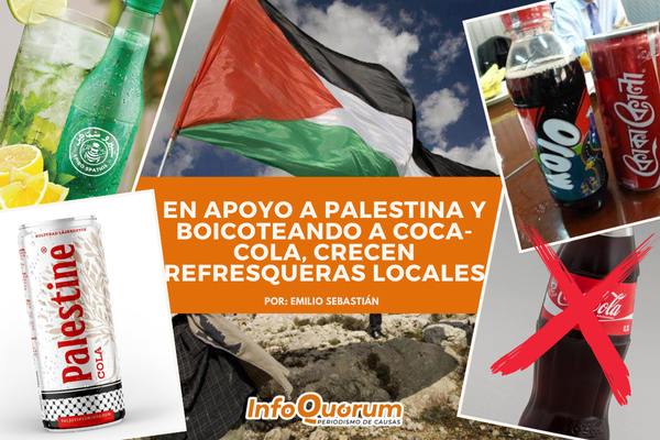 En apoya a Palestina y boicoteando a Coca-Cola, crecen refresqueras locales