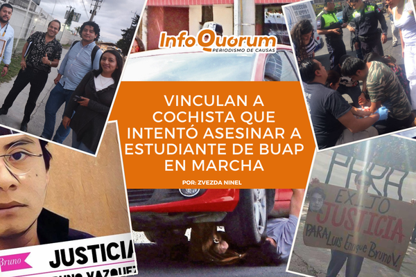 Vinculan a cochista que intentó asesinar a estudiante de BUAP en marcha