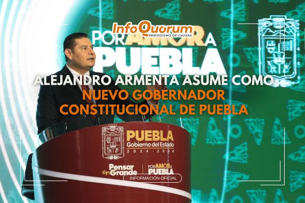 Alejandro Armenta asume como nuevo gobernador constitucional de Puebla