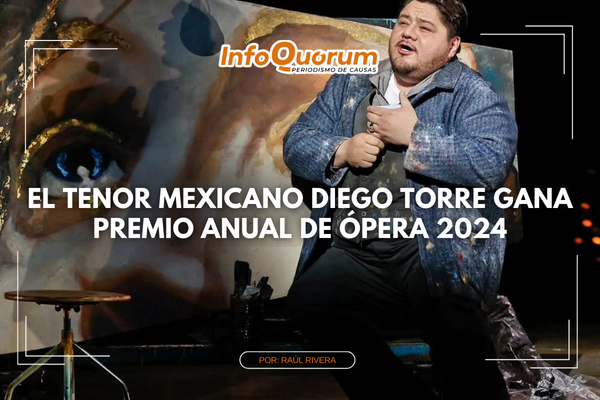 El tenor mexicano Diego Torre gana premio anual de ópera 2024