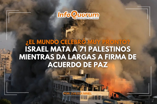 Israel mata a 71 palestinos mientras da largas a firma de acuerdo de paz