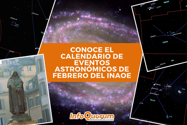 Conoce el calendario de eventos astronómicos de febrero del INAOE