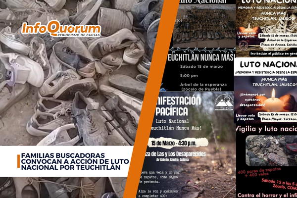 Familias buscadoras convocan a acción de luto nacional por Teuchitlán