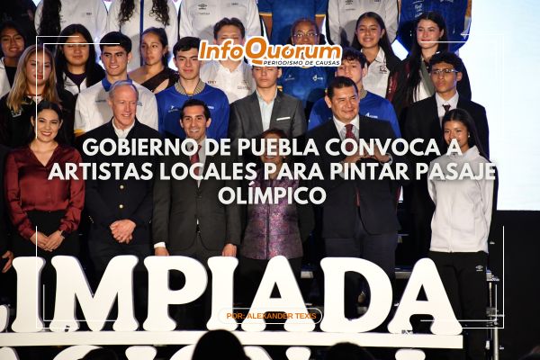 Gobierno de Puebla convoca a artistas locales para pintar pasaje olímpico