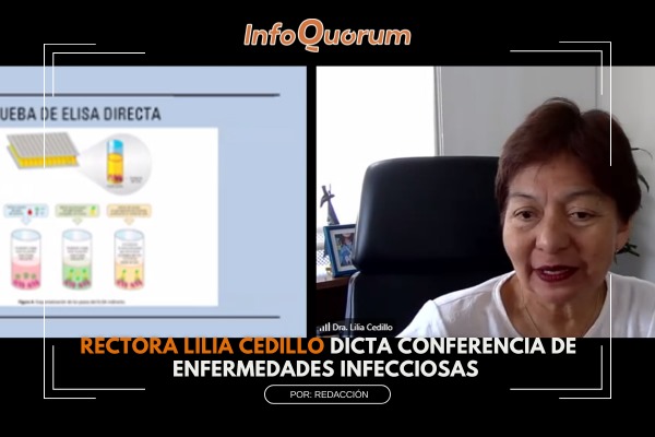 La Rectora Lilia Cedillo dicta conferencia en el Simposio de herpes humano desafíos y avances en infectología