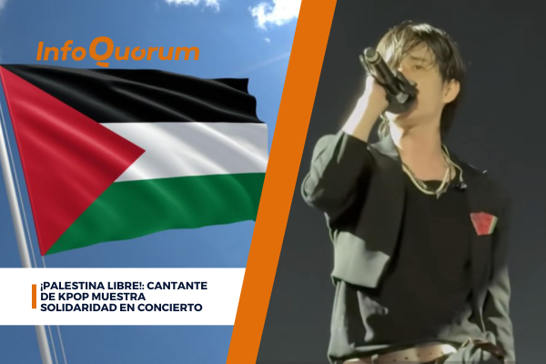 ¡Palestina libre!: Cantante de Kpop muestra solidaridad en concierto 