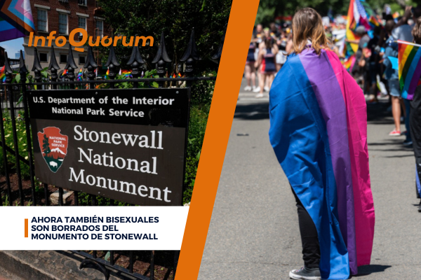 Ahora también bisexuales son borrados del monumento de Stonewall