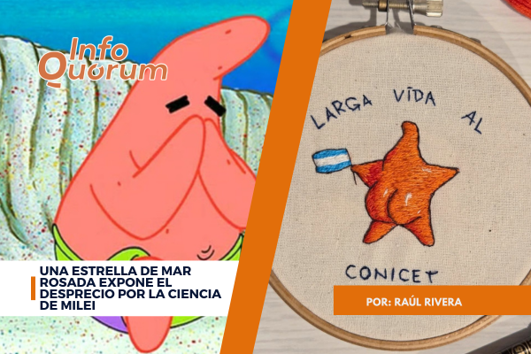 Una estrella de mar rosada expone el desprecio por la ciencia de Milei