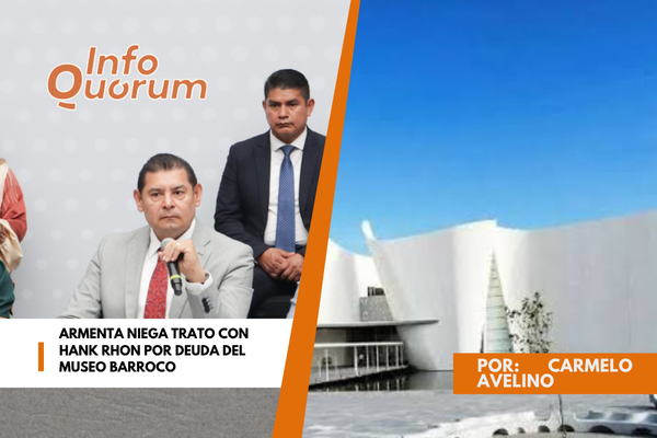 Armenta niega trato con Hank Rhon por deuda del Museo Barroco
