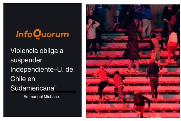 Violencia obliga a suspender Independiente–U. de Chile en Sudamericana”