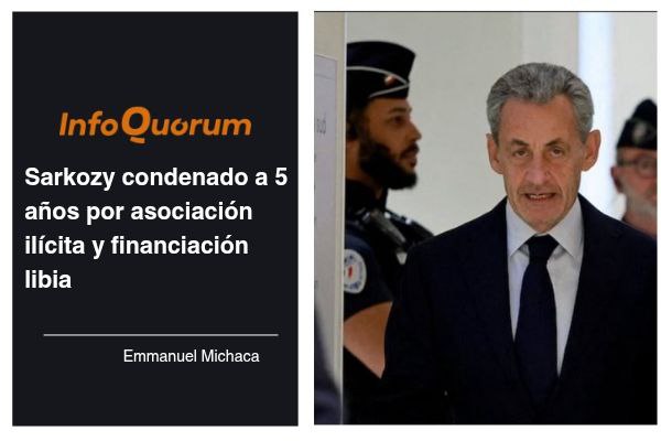Sarkozy condenado a 5 años por asociación ilícita y financiación libia