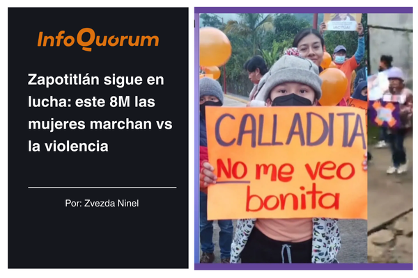 Zapotitlán sigue en lucha: este 8M las mujeres marchan vs la violencia
