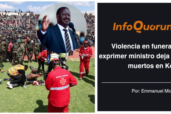 Violencia en funeral de exprimer ministro deja dos muertos en Kenia